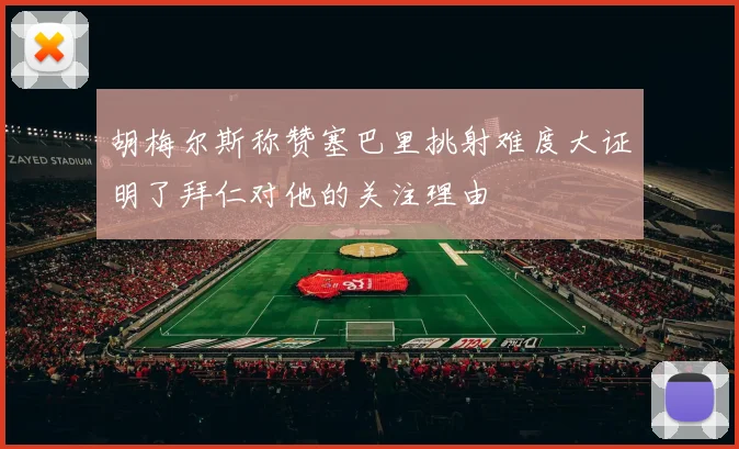 胡梅尔斯称赞塞巴里挑射难度大证明了拜仁对他的关注理由